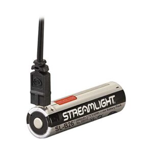 Streamlight 22104 SL-B26 USB Rechargeable Lithium Ion Battery 3.7V 2600mAh X Series Dual Fuel Flashlights, 2-Pack