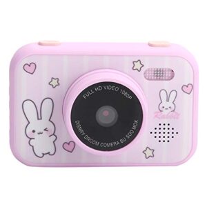 wendeekun kids camera,kids selfie camera,3.5in hd eye protection screen mp3 player photography toy birthday gift for children(pink)