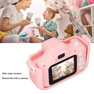 Liccx Kids Camera, Portable Kids Video Camera with Protective Cover and Lanyard, 1080P HD Digital Camera for Kids Age 3 4 5 6 7 8 9 10 11 12 Years Old(Pink, Without 32GB Memory Card)