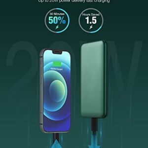 EnergyCell Portable Charger,20W PD&QC 3.0 10000mAh Slimmest Fast Charging Power Bank with USB C Input/Output Battery Pack Compatible with iPhone 12/X/XR Samsung S20/S10 and More