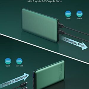 EnergyCell Portable Charger,20W PD&QC 3.0 10000mAh Slimmest Fast Charging Power Bank with USB C Input/Output Battery Pack Compatible with iPhone 12/X/XR Samsung S20/S10 and More