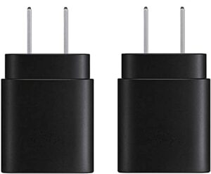 samsung usb-c super fast charging power adapter-25w pd charger block for samsung galaxy s23 ultra/s23/s23+/s22/s22 ultra/s22+/note 20/s20/s21/s10, galaxy tab s7/s8(2 pack)