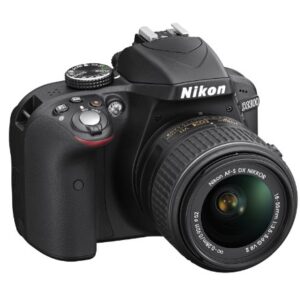 Nikon D3300 24.2 MP CMOS Digital SLR with Auto Focus-S DX Nikkor 18-55mm f/3.5-5.6G VR II Zoom Lens (Black)