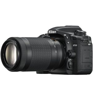 Nikon D7500 20.9MP DX-Format Digital SLR Camera + 18-55 VR & 70-300 AF-P VR Bundle with 500mm Preset Telephoto Lens, 64GB Memory Card and Accessories (21 Items)