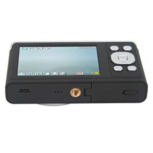 uxsiya portable camera, abs metal digital camera led fill light af autofocus 2.88in ips hd screen for shooting(black)