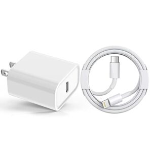 fast charger iphone, iphone 14 charger【apple mfi certified】20w usb c fast charging wall charger block with rapid typec to lightning cable quick data sync cord for iphone 14/13/12/pro/max/11/xr/se 2022