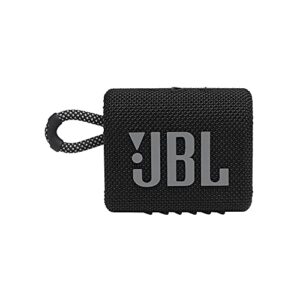 jbl go 3: portable speaker with bluetooth, built-in battery, waterproof and dustproof feature – black
