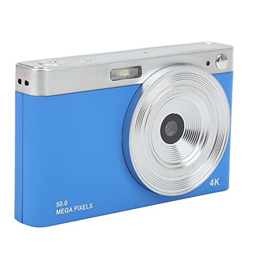 Astibym Digital Camera, ABS Metal 16X Zoom Portable Camera LED Fill Light 2.88in IPS HD Screen for Shooting(Blue)