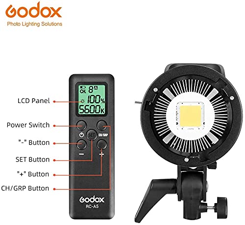 Godox SL-60W CRI 95+ LED Video Light SL60W White 5600±300K Version 60WS Bowens Mount Wirelessly Adjust Brightness, 433MHz Grouping System + Reflector