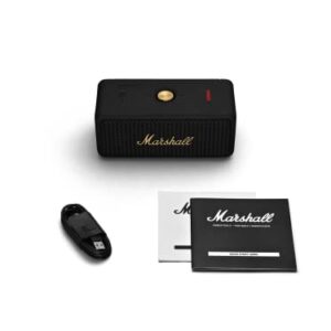 Marshall Emberton II Portable Bluetooth Speaker - Black & Brass