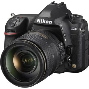 NIK0N D780 DSLR Camera with Nikkor 24-120mm f4G ED VR Lens & Deluxe Accessory Bundle. Includes: 2X SanDisk 32GB Ultra Memory Cards, Replacement Lithium-ION Battery, Digital Slave Flash, & Much More.