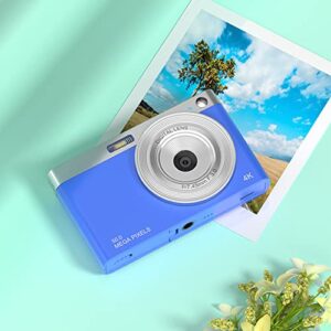 Portable Camera, AF Autofocus 16X Zoom Digital Camera 2.88in IPS HD Screen ABS Metal for Shooting(Blue)