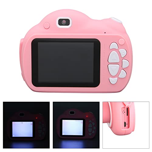 2.4 Inch Kids Digital Camera, Multifunctional Children Camera, HD 1080P Digital Cameras for Age 3-10 Years Old Kids Toddler, Pink