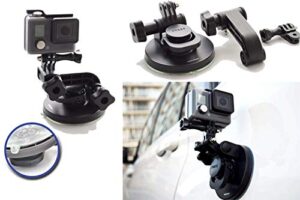 sublimeware suction cup for gopro mount car windshield window vehicle boat camera holder for gopro suction cup mount – for gopro hero 10 hero 9 black max 360 hero 8 black hero 7 hero 6 hd