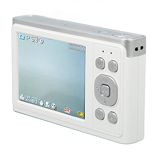 Portable Camera, AF Autofocus 16X Zoom Digital Camera 2.88in IPS HD Screen ABS Metal for Shooting(White)