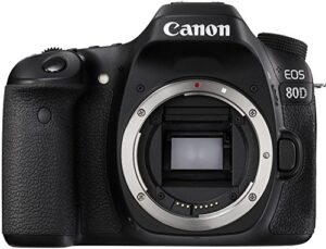 canon digital slr camera body [eos 80d] with 24.2 megapixel (aps-c) cmos sensor and dual pixel cmos af – black