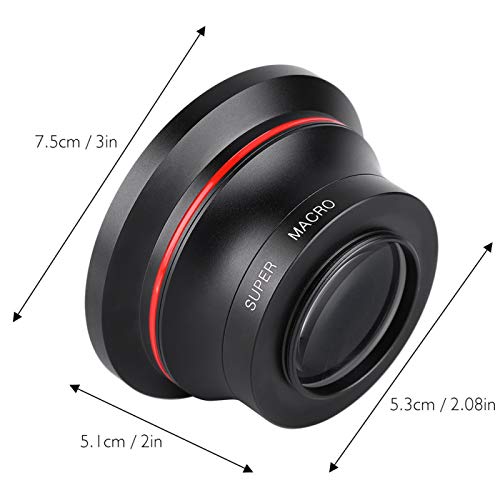 Wide Angle Lens, 37mm 0.39X, with Phone Clip, for DV Cameras Mobile Phones