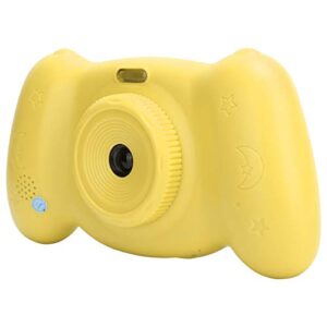 01 02 015 kids camera, 12mp portable multifunctional digital kids camera toys for birthday gift(yellow)