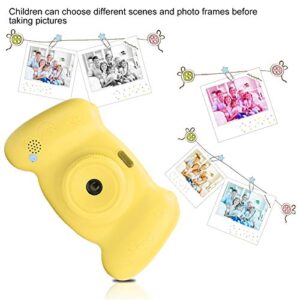 01 02 015 Kids Camera, 12MP Portable Multifunctional Digital Kids Camera Toys for Birthday Gift(Yellow)