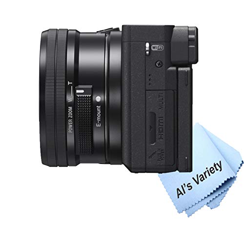 Sony Alpha a6400 Mirrorless Digital Camera (Black) with 16-50mm & 55-210mm Zoom Lenses + 64GB Memory, Wide Angle + Telephoto Lens, Filters, Case, Tripod + More (30PC Bundle Kit) (Renewed)