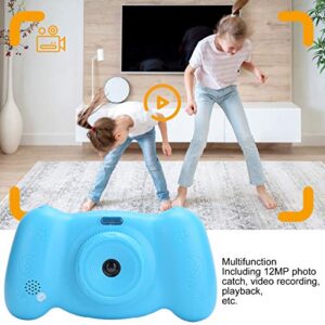 01 02 015 Kids Camera, 12MP Portable Multifunctional Digital Kids Camera Toys for Birthday Gift(Blue)