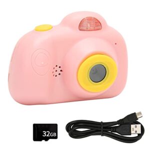 Selfie Camera, Portable ABS Kids Toy Camera 2.4 Inch 1920x1080 with Storage Card for Toy