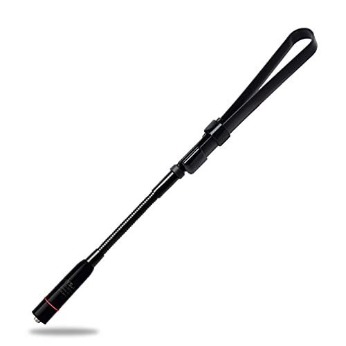 HYS Tactical Foldable Whip Antenna, SMA-Female, VHF UHF 144/430Mhz, Gooseneck Antenna for Kenwood TYT Retevis BAOFENG UV-82 UV-B5 GT-3 BF-F8HP UV-5RA UV-5RE UV-5R Two-Way Radio Scanner