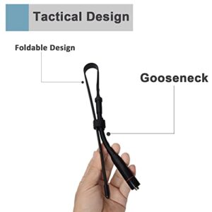 HYS Tactical Foldable Whip Antenna, SMA-Female, VHF UHF 144/430Mhz, Gooseneck Antenna for Kenwood TYT Retevis BAOFENG UV-82 UV-B5 GT-3 BF-F8HP UV-5RA UV-5RE UV-5R Two-Way Radio Scanner