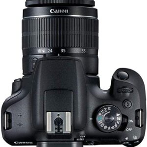 Canon EOS 2000D (Rebel T7) DSLR Camera with EF-S 18-55mm f/3.5-5.6 DC III Lens Accessory Bundle