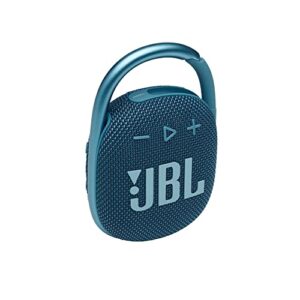 JBL Clip 4 - Portable Mini Bluetooth Speaker, big audio and punchy bass, integrated carabiner, IP67 waterproof and dustproof, 10 hours of playtime, speaker for home, outdoor and travel - (Blue)