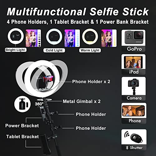OLYLO 360 Photo Booth Machine 100cm with Software for Parties with Ring Light,Trolley,Free Logo Customization,5 People Stand on APP Remote Control Automatic Slow Motion 360 Spin Camera Video Booth
