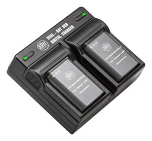 bm premium 2 pack of en-el23 batteries and dual battery charger for nikon coolpix b700, p900, p600, p610, s810c digital camera