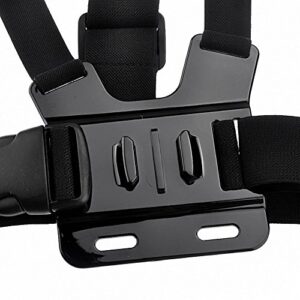 TEKCAM Chest Harness Mount Adjustable Chest Strap Belt with J Hook Compatible with Gopro Hero 11 10 9 8 7 6/AKASO/Dragon Touch/Vemont/Remali Capature Cam/WOLFANG/Surfola Action Camera Accessories