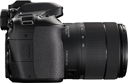 Canon Digital SLR Camera Body [EOS 80D] and EF-S 18-135mm f/3.5-5.6 Image Stabilization USM Lens with 24.2 Megapixel (APS-C) CMOS Sensor and Dual Pixel CMOS AF (Black)