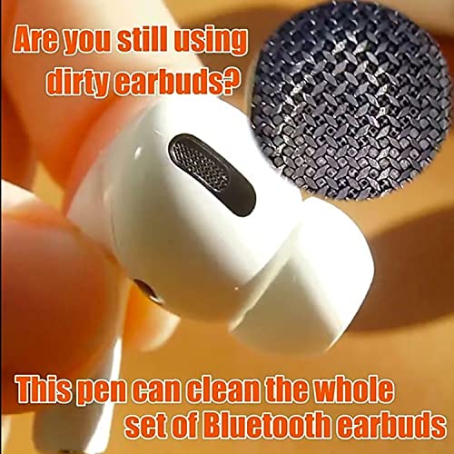 Anevna Bluetooth Earbuds Cleaning Pen, in-Ear Headphones Cleaning and Soft Dust Removal Brush Pen for Cleaning The Earwax, Dust in Bluetooth Headset Box,Camera and Mobile Phone