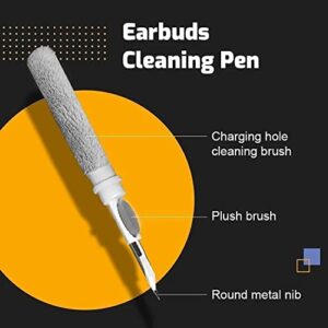 Anevna Bluetooth Earbuds Cleaning Pen, in-Ear Headphones Cleaning and Soft Dust Removal Brush Pen for Cleaning The Earwax, Dust in Bluetooth Headset Box,Camera and Mobile Phone