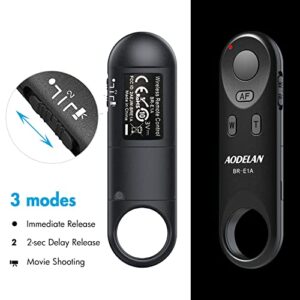 AODELAN Wireless Shutter Release for Canon EOS M50,M50 Mark II,M6 Mark II,6D Mark II,T7i,77D,SL2,SL3(EOS 250D),90D,200D,EOS R,800D,Replace Canon BR-E1 Remote Control