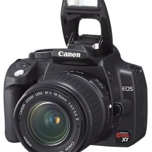 Canon Digital Rebel XT DSLR Camera with EF-S 18-55mm f3.5-5.6 Lens (Black) (OLD MODEL)