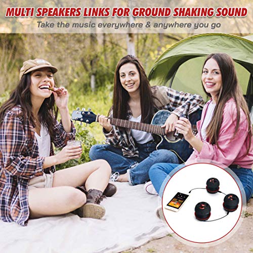 AYL Mini Speaker System, Portable Plug in Speaker with 3.5mm Aux Audio Input, External Speaker for Laptop Computer, MP3 Player, iPhone, iPad, Cell Phone (Black)