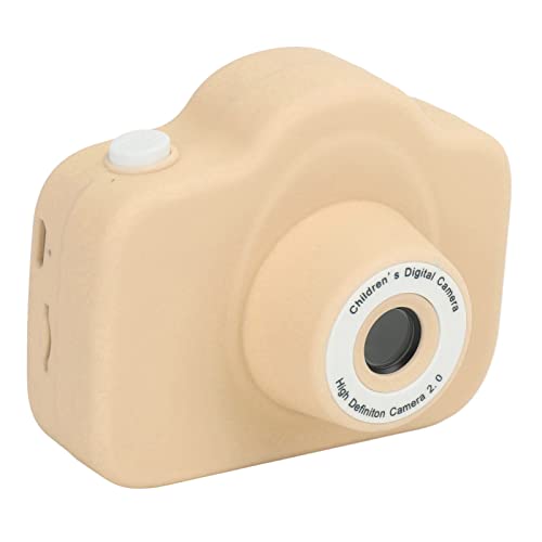 070 Camera Cartoon Child Camera Portable Cartoon Child Camera Kids Gift High Pixel One Key Video Recording Kids Mini Camera Gift for Kid Camera (Light Yellow)