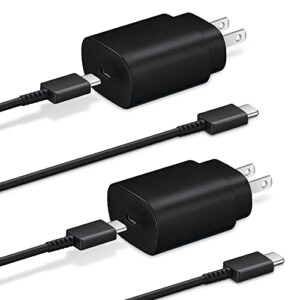 samsung charger fast charging-25w fast charger type c with c charger cable fast charging, usb c android charger [pd pps compatible] for galaxy s23/s22/s21 series/note 20/10/9 series/pixel 4xl/4/3xl