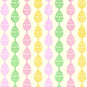 xo, Fetti Easter Decorations Pastel Egg Foil Fringe Curtain - Set of 2 | Easter Egg Party Bunny Decorations, Photo Booth Backdrop, Pastel Spring Kids Party, Spring Baby Shower