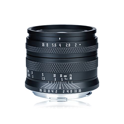 AstrHori 50mm F2.0 Large Aperture Full Frame Manual Prime Lens with Blur Effect & Filter Slot Compatible with Canon RF-Mount Mirrorless Camera EOS RP,EOS R5,EOS R6,EOS R3,EOS R,etc(Black)