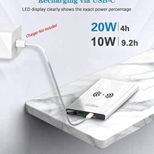 15W Wireless Portable Charger, 22.5W PD20W QC3.0 USB-C Fast Charging 10000mAh Power Bank LED Display, 2 Inputs and 4 Outputs, Slim & Light External Battery Pack for iPhone iPad Airpod Samsung LG Sony