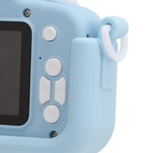 01 02 015 Kids Cartoon Camera Toy, ABS Kids Photo Video Camera 2 Inch Screen for Gifts(Sky Blue)