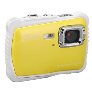 children digital camera, waterproof abs kids camera compact safe for toy for gift(yellow)