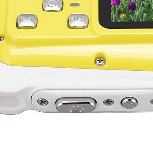 Children Digital Camera, Waterproof ABS Kids Camera Compact Safe for Toy for Gift(Yellow)