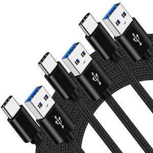 type c charger cord cable 3-3-6ft for samsung a12 a21 a11 s20 s22 s21 plus ultra galaxy note 10 20 a10e a20 a50 s10 s10e a31 lg stylo 6 4 5 v40 g8 thinq,3a usb c fast charge charging phone power wire