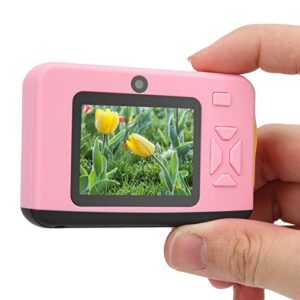 Kids Camera, 2.0in IPS Screen Display Dual Camera up to 32GB Micro Memory Card with 400mAh Battery for 3 to 12 Years Old Boys and Girls Birthday(Pink)