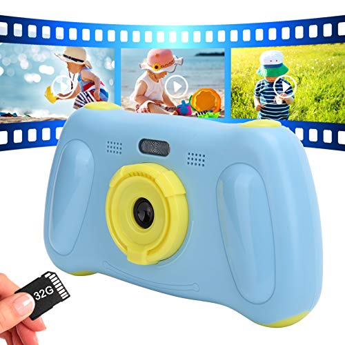 Digital Camera Toy, Battery Powered Children Camera 2.4 Inch for Story Teller for Music Player(blue)